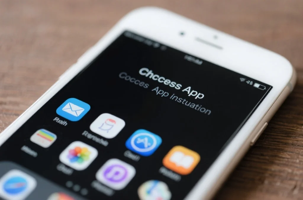 V8哈希App成功安装并运行的智能手机界面